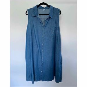 Sleeveless Denim Tunic